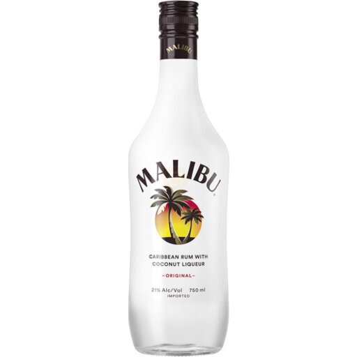 Malibu Caribbean Rum with Coconut Flavored Liqueur 750ml